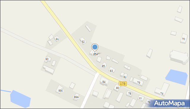 Ludomy, Ludomy, 85A, mapa Ludomy