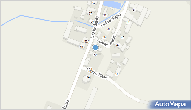 Ludów Śląski, Ludów Śląski, 52, mapa Ludów Śląski