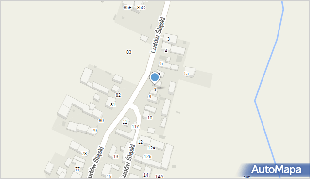 Ludów Śląski, Ludów Śląski, 8, mapa Ludów Śląski