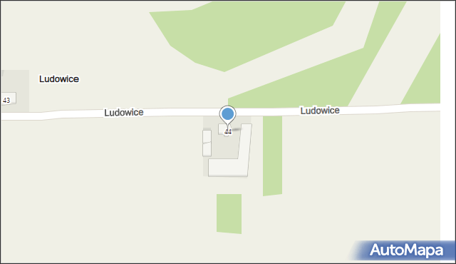 Ludowice, Ludowice, 44, mapa Ludowice