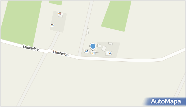 Ludowice, Ludowice, 63, mapa Ludowice