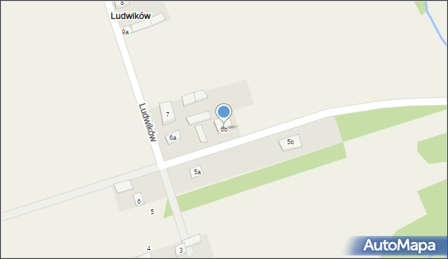 Ludwików, Ludwików, 6b, mapa Ludwików