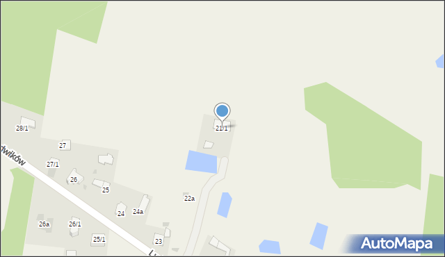 Ludwików, Ludwików, 21/1, mapa Ludwików