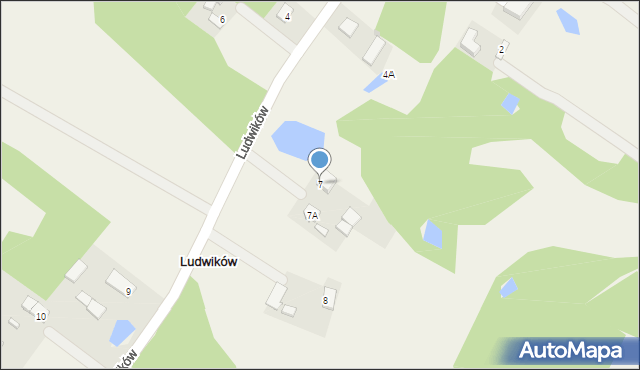 Ludwików, Ludwików, 7, mapa Ludwików