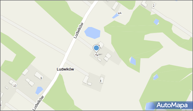 Ludwików, Ludwików, 7A, mapa Ludwików