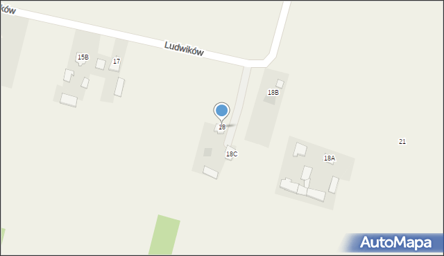 Ludwików, Ludwików, 18, mapa Ludwików
