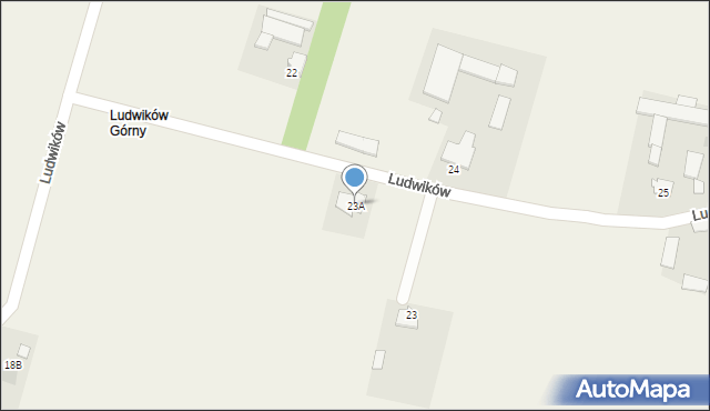 Ludwików, Ludwików, 23A, mapa Ludwików