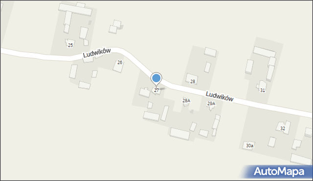 Ludwików, Ludwików, 27, mapa Ludwików