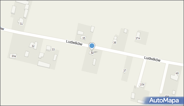 Ludwików, Ludwików, 34, mapa Ludwików