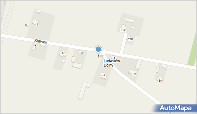 Ludwików, Ludwików, 7, mapa Ludwików