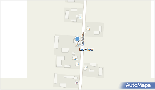 Ludwików, Ludwików, 16, mapa Ludwików