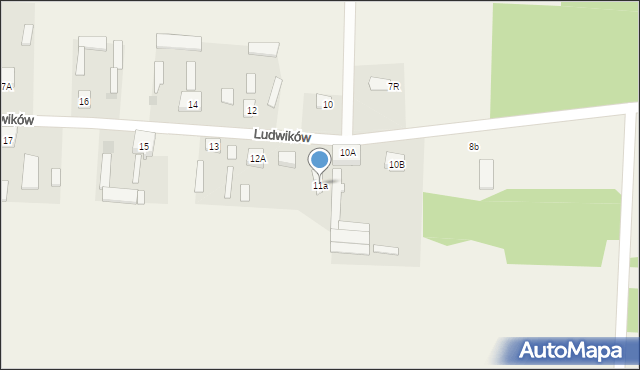 Ludwików, Ludwików, 11a, mapa Ludwików