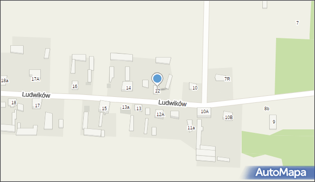 Ludwików, Ludwików, 12, mapa Ludwików