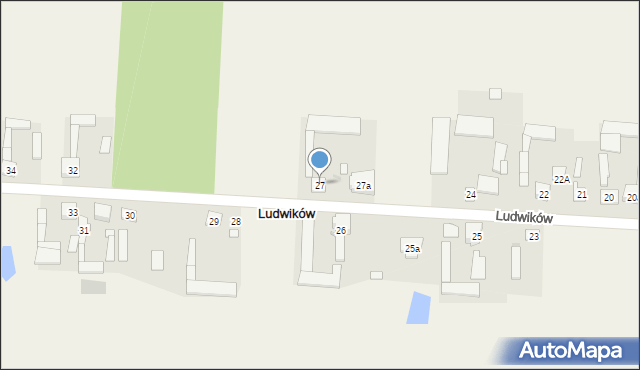 Ludwików, Ludwików, 27, mapa Ludwików