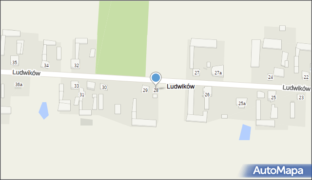Ludwików, Ludwików, 28, mapa Ludwików