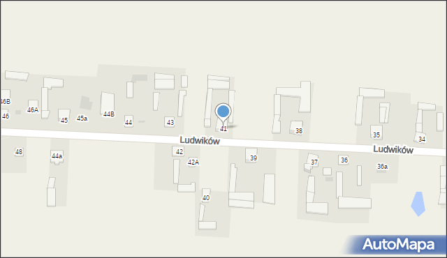 Ludwików, Ludwików, 41, mapa Ludwików