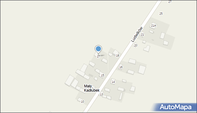 Ludwików, Ludwików, 17, mapa Ludwików