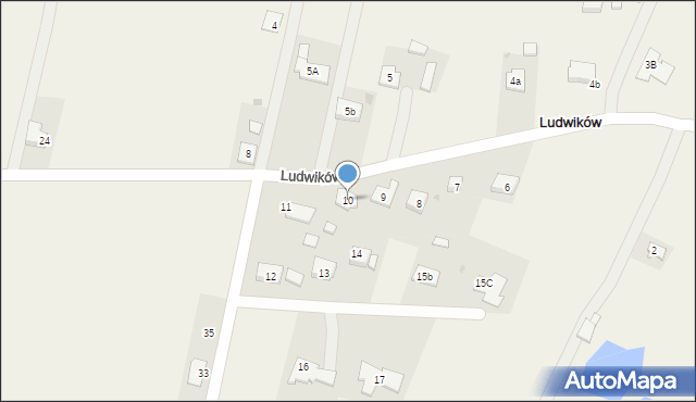 Ludwików, Ludwików, 10, mapa Ludwików
