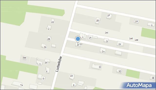 Ludwików, Ludwików, 2t, mapa Ludwików