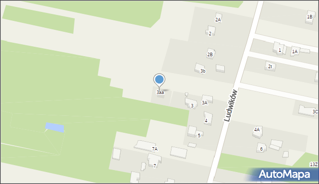 Ludwików, Ludwików, 3aa, mapa Ludwików