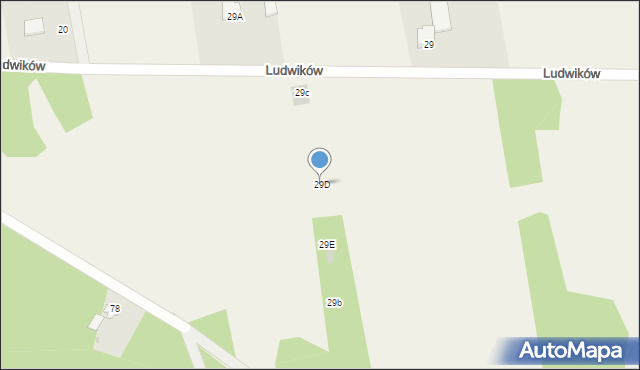 Ludwików, Ludwików, 29D, mapa Ludwików