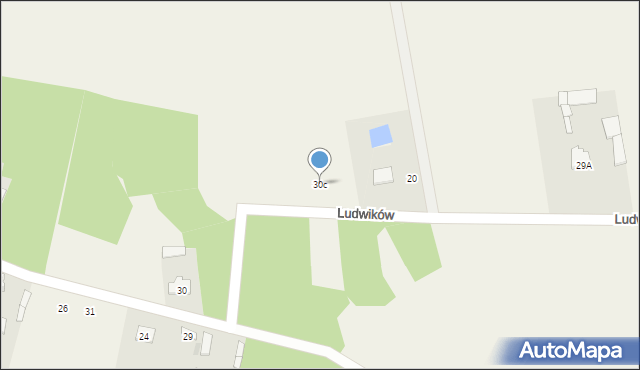 Ludwików, Ludwików, 30c, mapa Ludwików