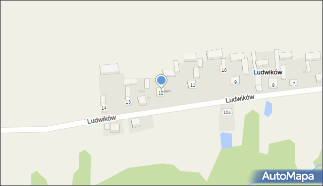 Ludwików, Ludwików, 12, mapa Ludwików