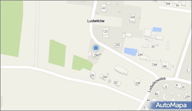 Ludwików, Ludwików, 23b, mapa Ludwików