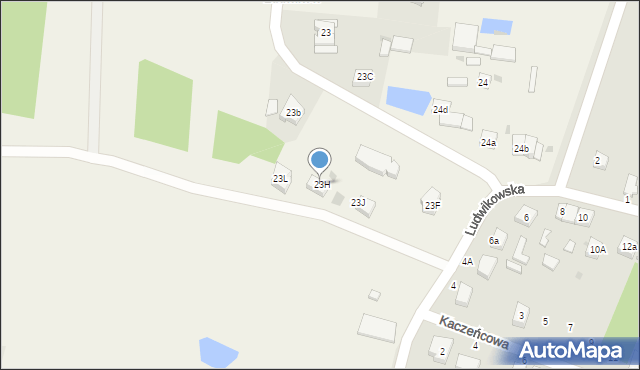 Ludwików, Ludwików, 23H, mapa Ludwików
