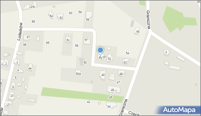 Ludwików, Ludwików, 51, mapa Ludwików