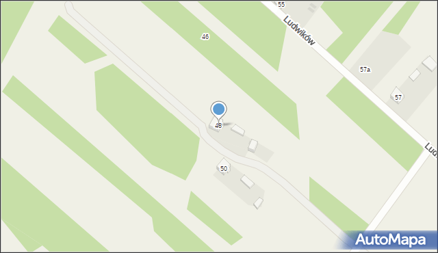 Ludwików, Ludwików, 48, mapa Ludwików