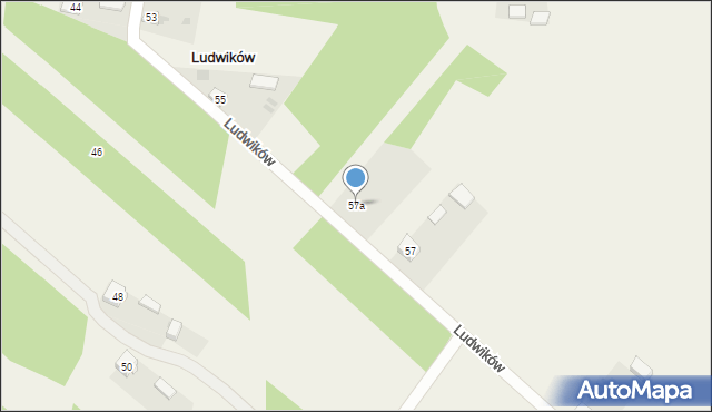 Ludwików, Ludwików, 57a, mapa Ludwików