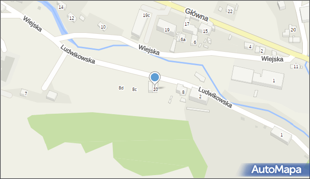 Ludwikowice Kłodzkie, Ludwikowska, 10, mapa Ludwikowice Kłodzkie