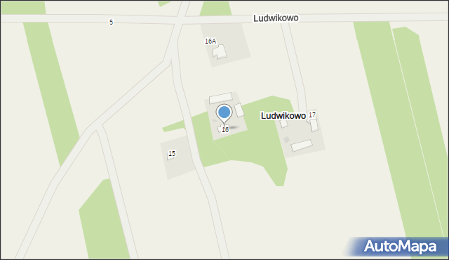 Ludwikowo, Ludwikowo, 16, mapa Ludwikowo