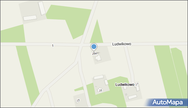 Ludwikowo, Ludwikowo, 16A, mapa Ludwikowo