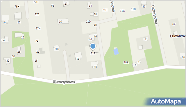 Ludwikowo, Ludwikowo, 21B, mapa Ludwikowo