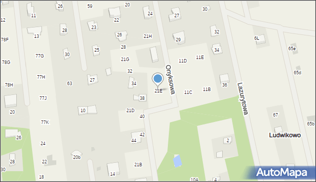 Ludwikowo, Ludwikowo, 21E, mapa Ludwikowo