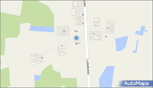 Ludwikowo, Ludwikowo, 56, mapa Ludwikowo