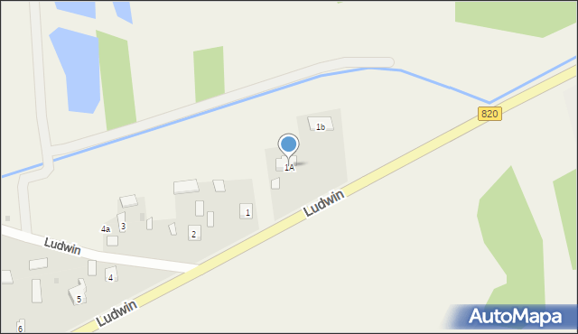 Ludwin, Ludwin, 1A, mapa Ludwin