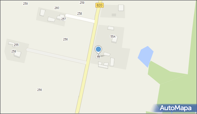 Ludwin-Kolonia, Ludwin-Kolonia, 55, mapa Ludwin-Kolonia