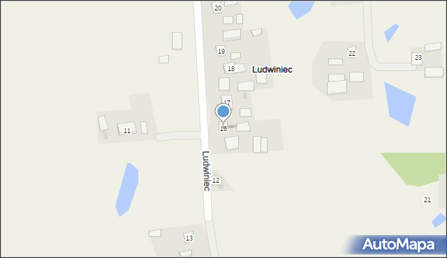 Ludwiniec, Ludwiniec, 16a, mapa Ludwiniec