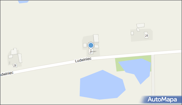 Ludwiniec, Ludwiniec, 27, mapa Ludwiniec