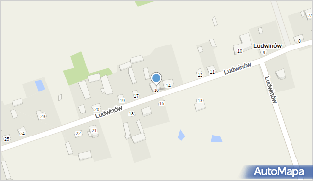 Ludwinów, Ludwinów, 16, mapa Ludwinów