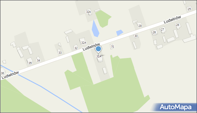 Ludwinów, Ludwinów, 31A, mapa Ludwinów