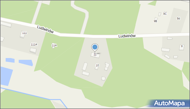 Ludwinów, Ludwinów, 11, mapa Ludwinów