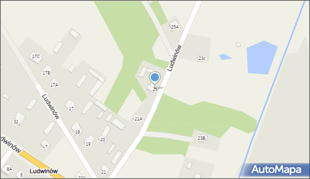 Ludwinów, Ludwinów, 25, mapa Ludwinów