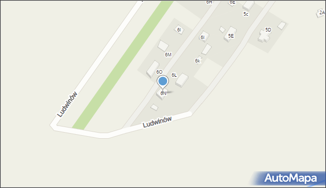 Ludwinów, Ludwinów, 6N, mapa Ludwinów