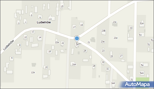 Ludwinów, Ludwinów, 24, mapa Ludwinów