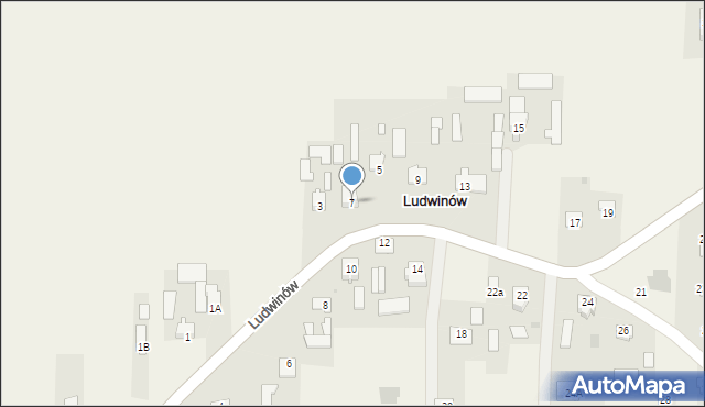 Ludwinów, Ludwinów, 7, mapa Ludwinów