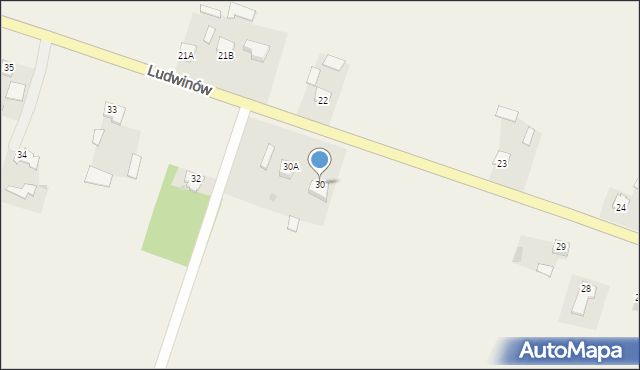 Ludwinów, Ludwinów, 30, mapa Ludwinów